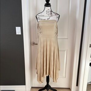 FREE PEOPLE BEACH Elegant Cream Strapless Dress